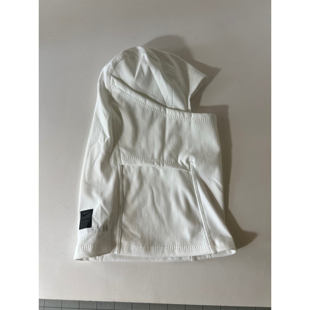 Nike Pro Hyperwarm Hood Balaclava Face Mask White OSFM 3111-TA